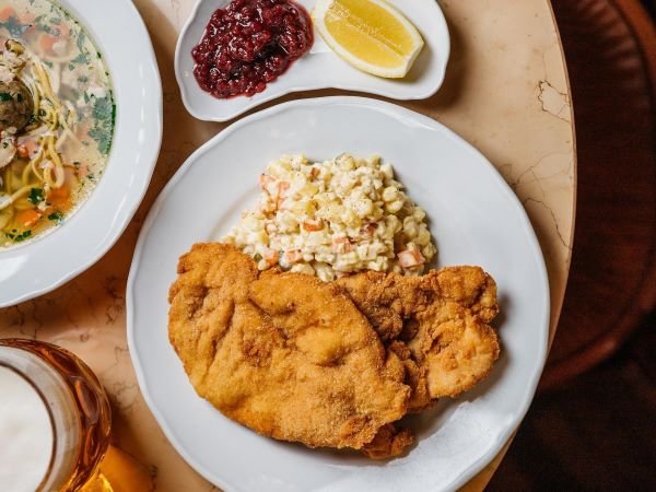 Best schnitzel in Prague: Savoy