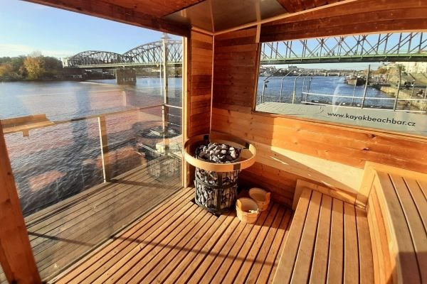 Experiential and Private Saunas in Prague: Kayak Beach Bar