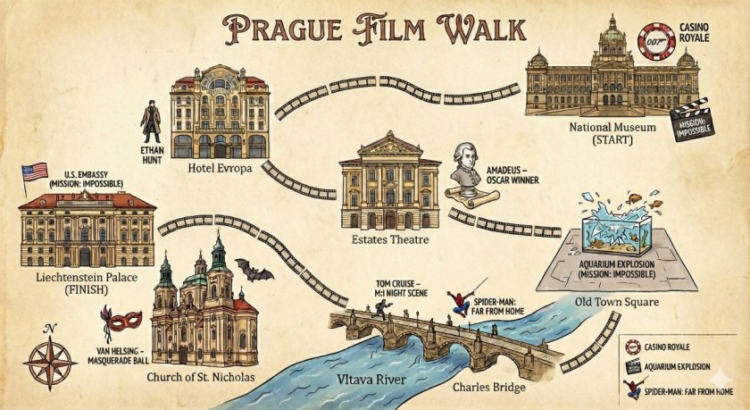 Filmová procházka Prahou: Po stopách nejslavnějších filmů